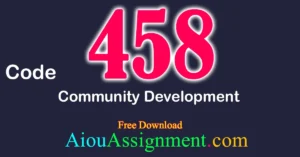 AIOU 458 Auditing Solved Assignment PDF Download | Bachelors (BA / B.Com & AD) Autumn 2025